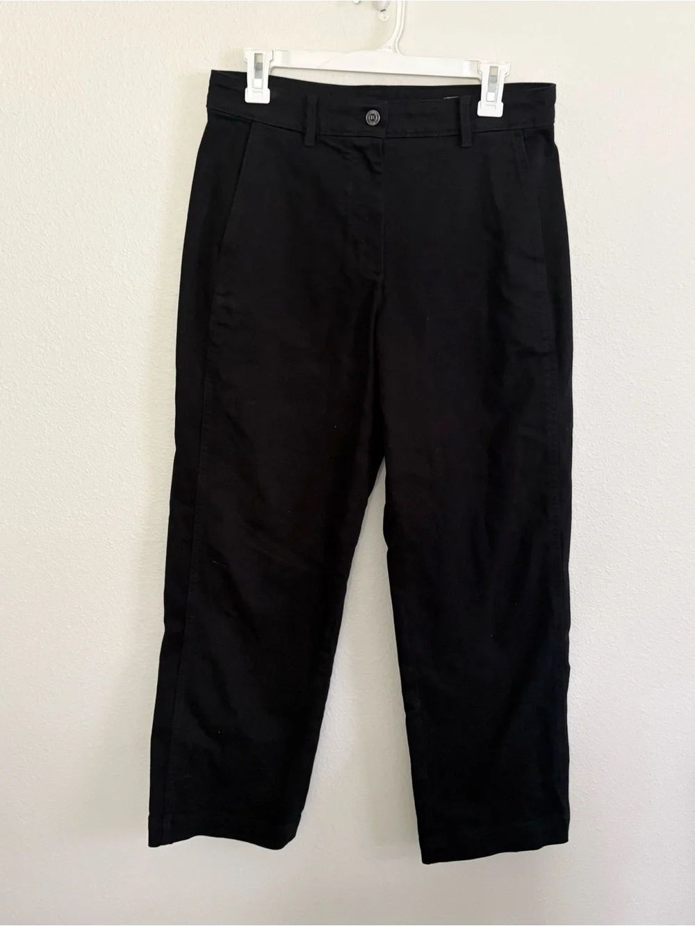 Banana Republic The Weekender Straight Leg Black Utility Pants Women's Size 6